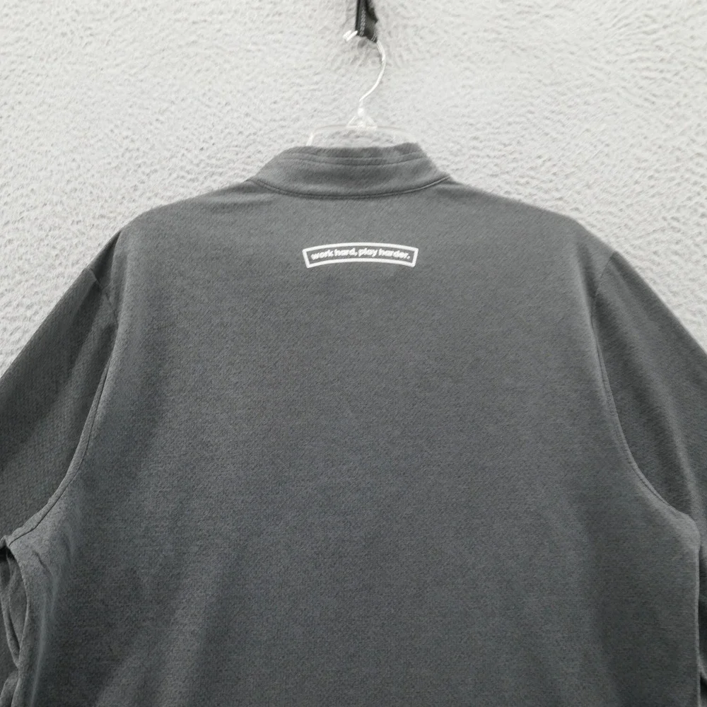 Adidas Lightweight 1/4‎ Zip Jacket Large Gray Heather Mens Mock Neck Golf